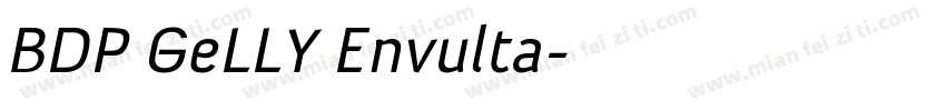 BDP GeLLY Envulta字体转换